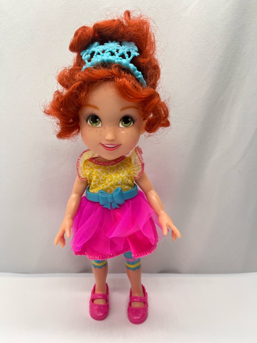 Disney Fancy Nancy Doll With Pink Tulle Toddler Fashion Doll with Aqua Tiara - Picture 5 of 9